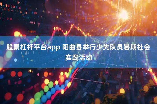 股票杠杆平台app 阳曲县举行少先队员暑期社会实践活动